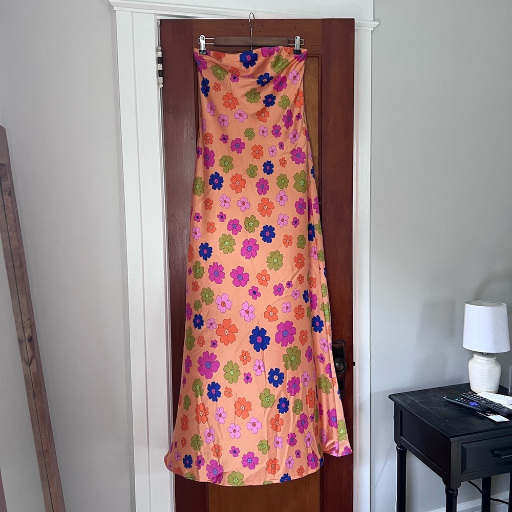 Show Me Your MuMu Taylor Tube Dress Poppin Poppy Size Small